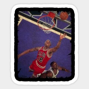 Dennis Rodman - Chicago Bulls vs Sacramento Kings Sticker